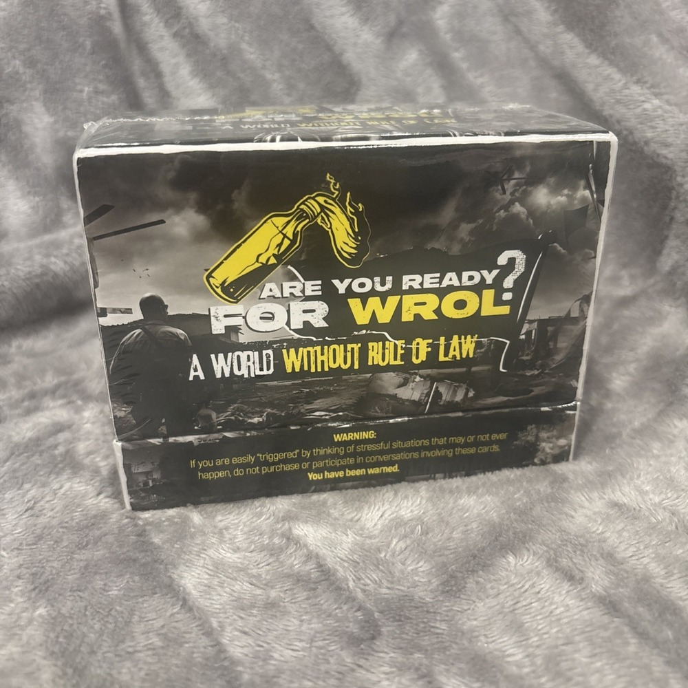 ARE YOU READY? FOR WROL Survival Mindset Training Card Game 300 Scenario Prepper